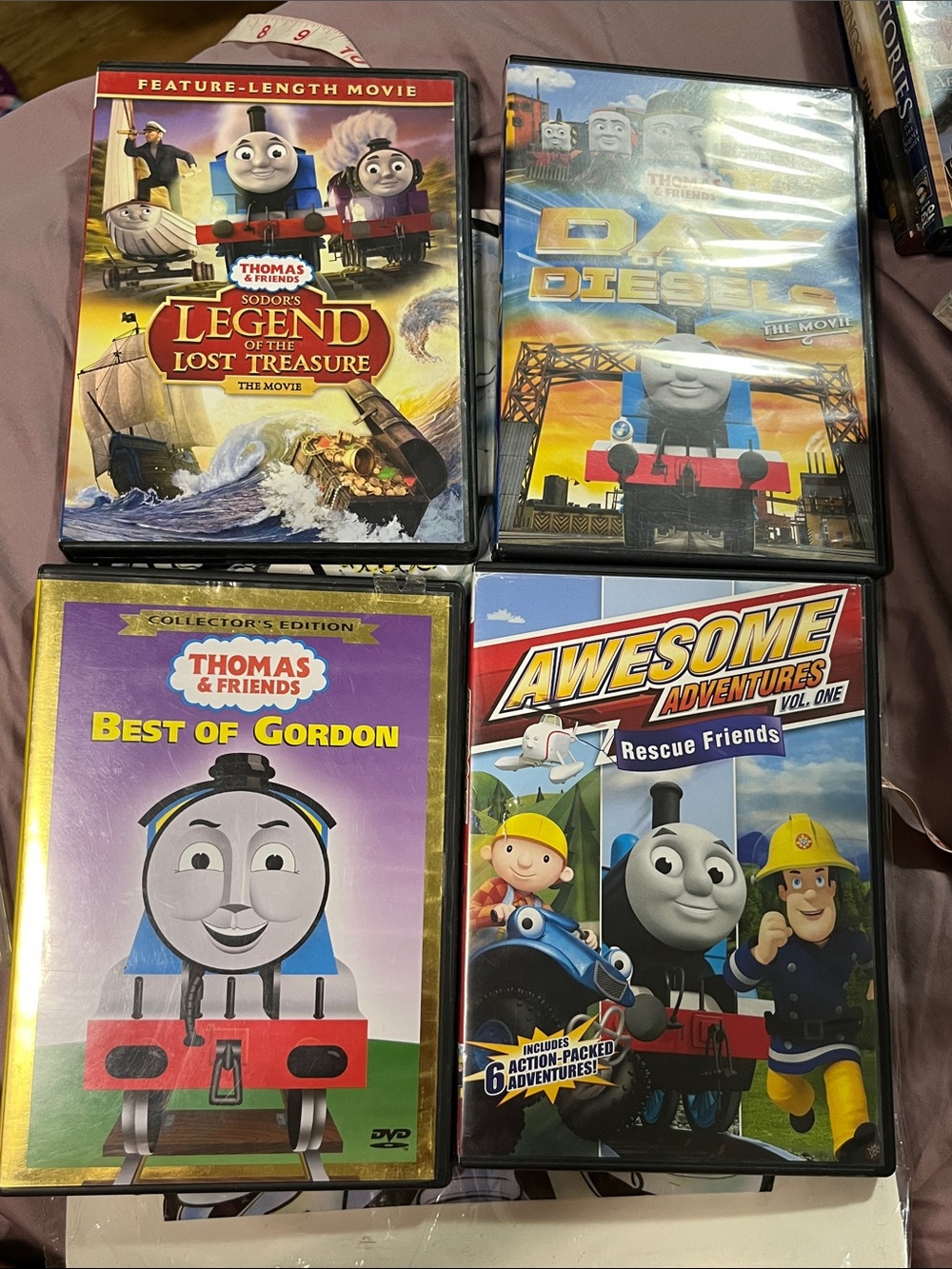 Thomas & Friends DVD Collection - Blue, Red, Yellow, Purple Covers
